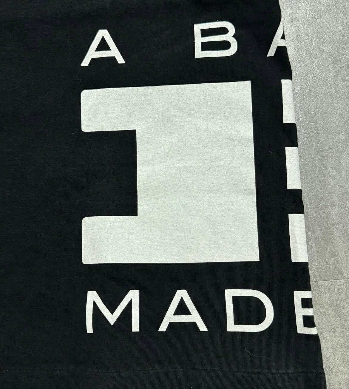 BAPE Tee Black Medium Box Logo All Over Print 9/10 Condition