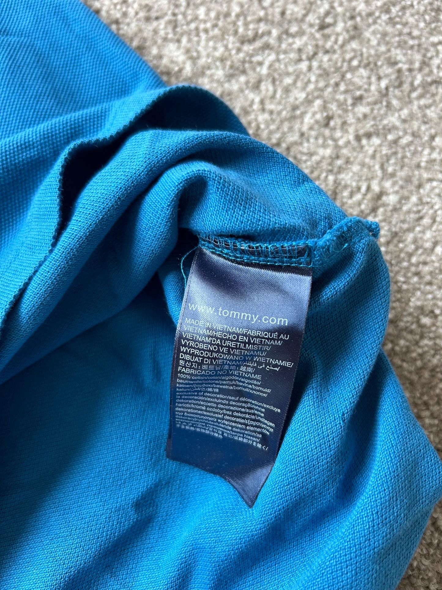 Tommy Hilfiger Short Sleeve Polo Blue Medium