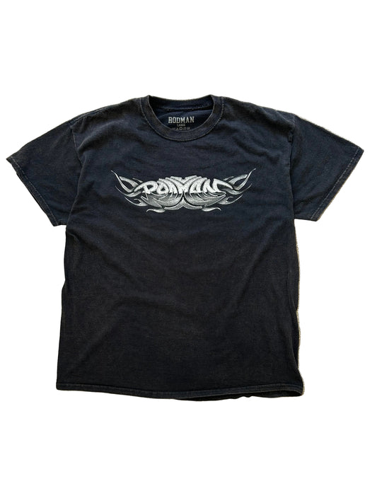 RODMAN BRAND logo
METAL LOGO VINTAGE T-SHIRT Large Black