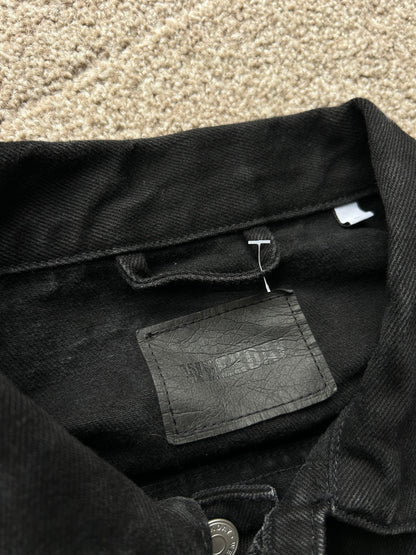 Weekday Relaxed Fit Denim Jacket Black Large