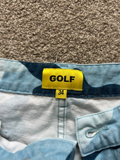 Golf Wang Camo Light Blue Shorts size 34