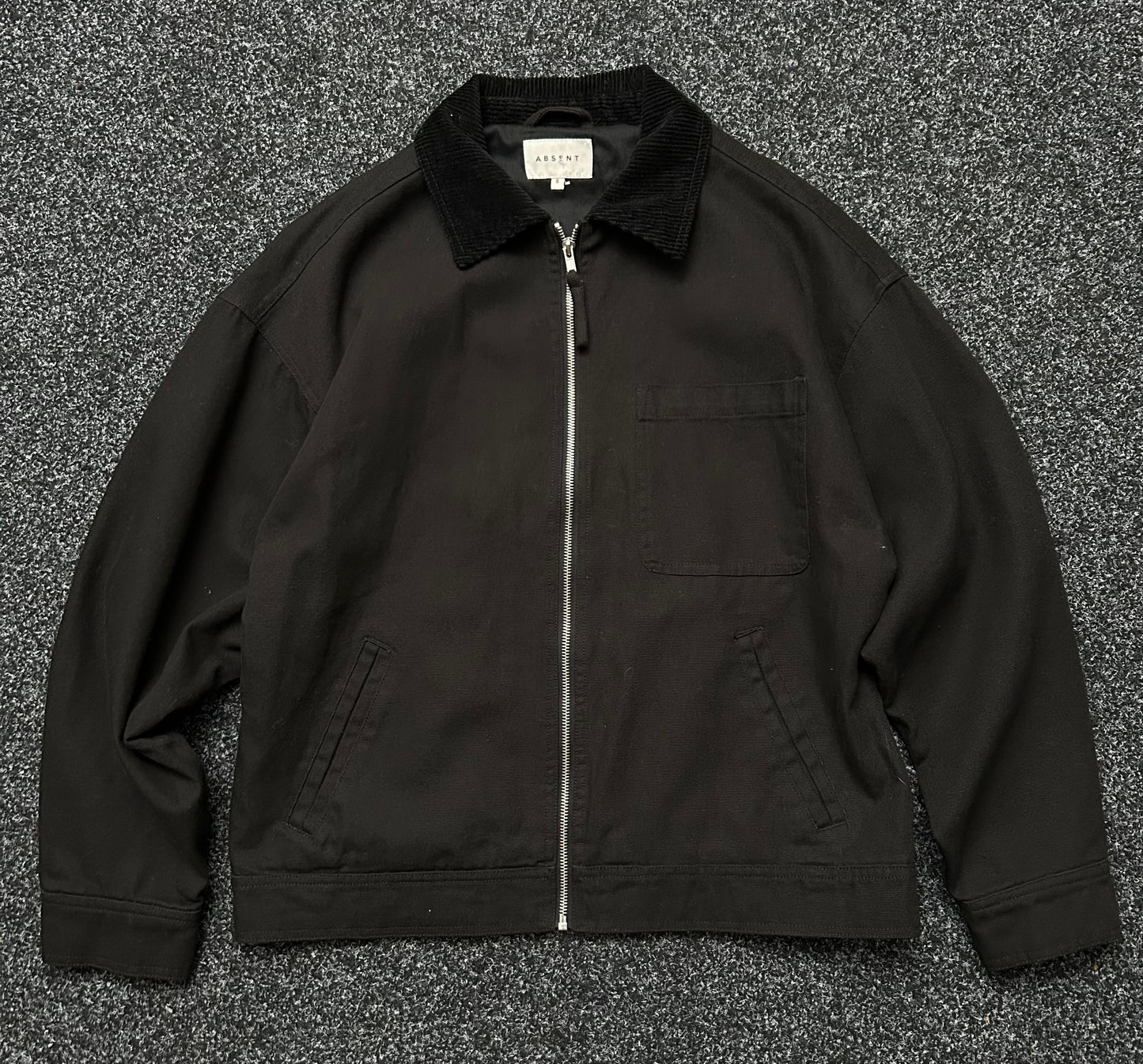Absent Black Canvas Jacket ( Detroit Vibes)