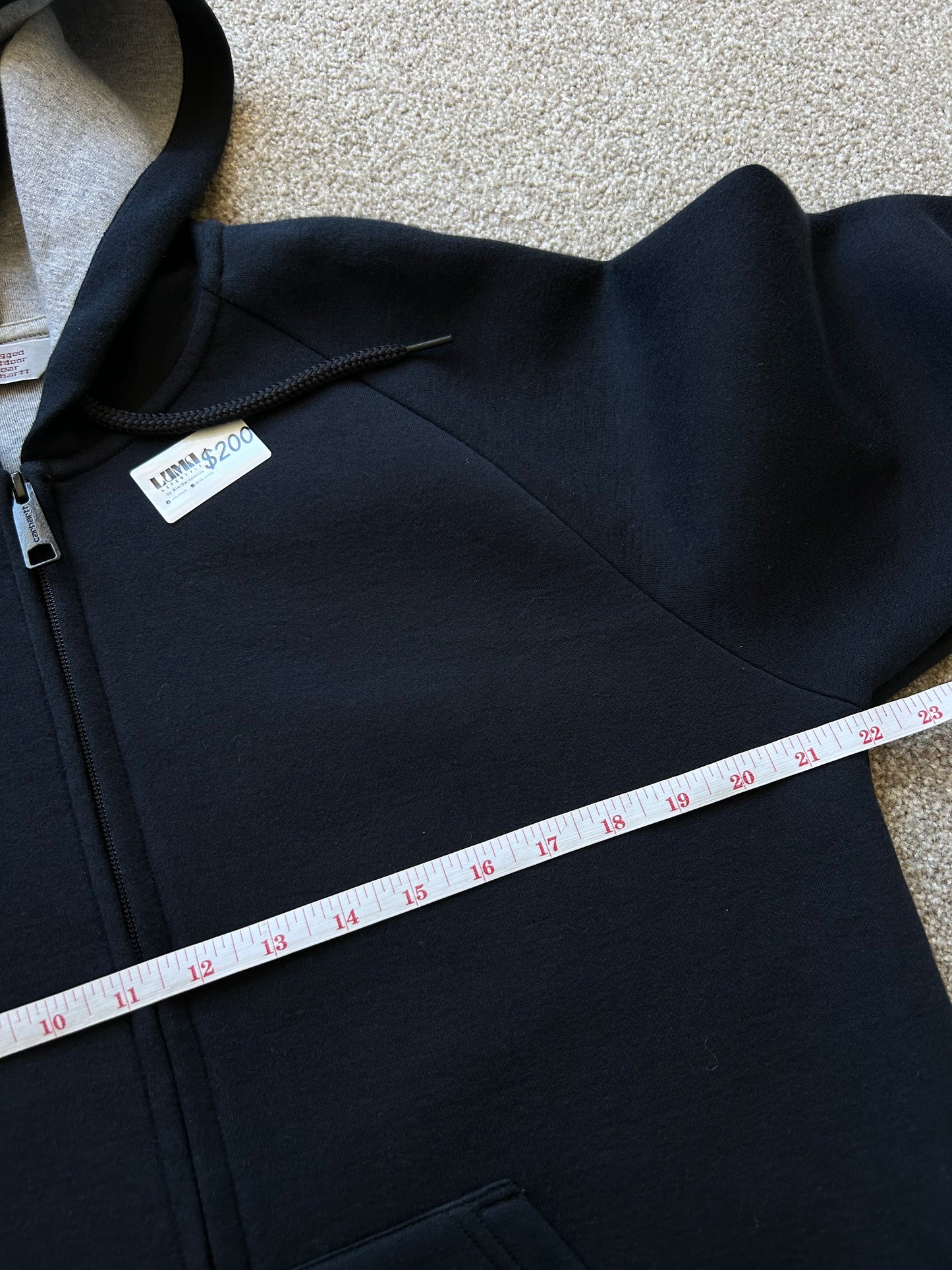 Carhartt Navy Blue Zip up Hoodie Medium