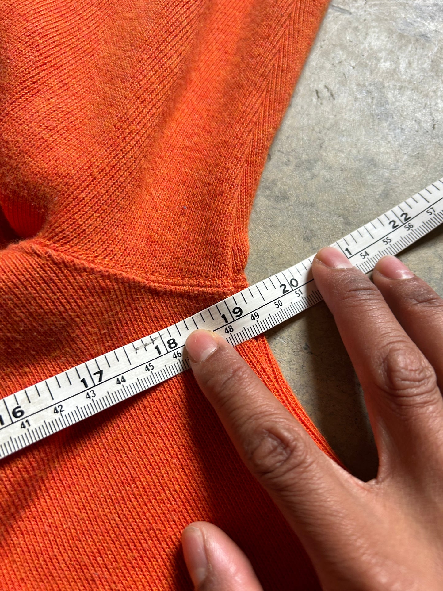 Polo Ralph Lauren quarter-zip pullover sweater, orange with a signature embroidered pony logo Medium