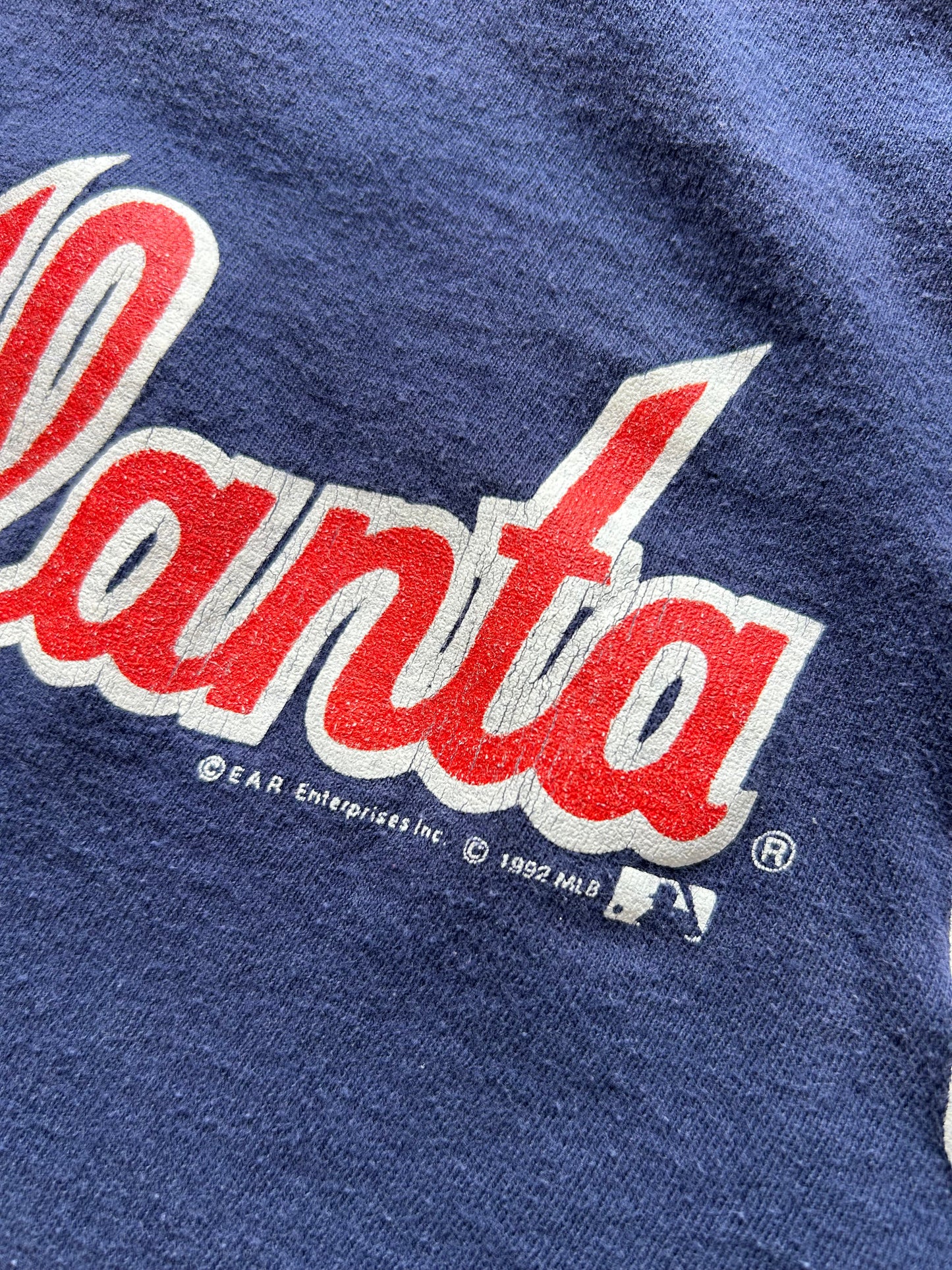vintage 1990s single-stitch Atlanta Braves Medium Navy