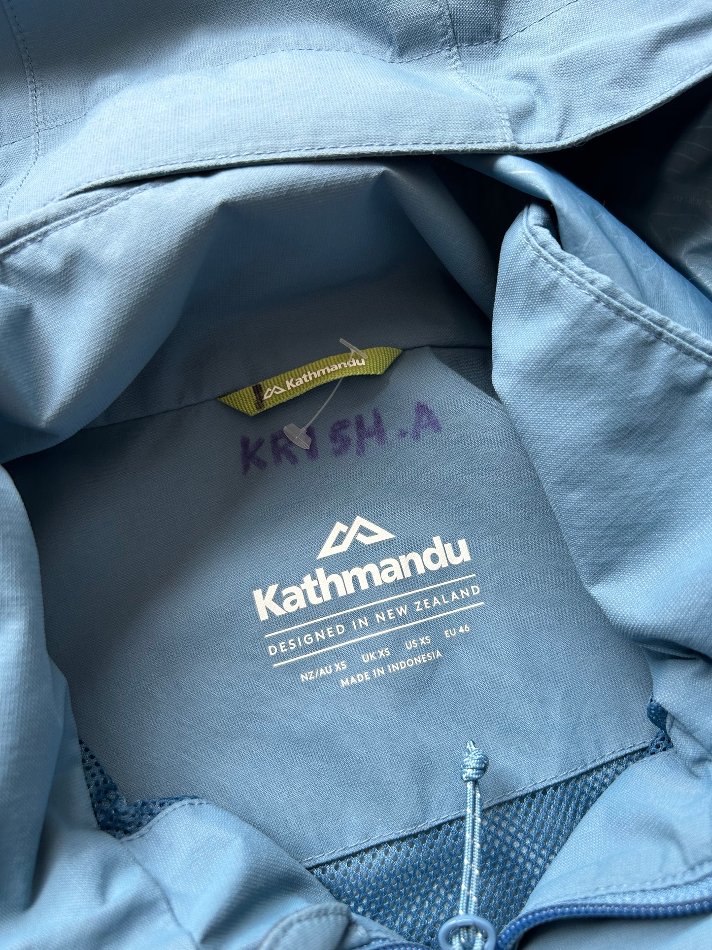 Kathmandu Blue Small Windbreaker Jacket NGX2