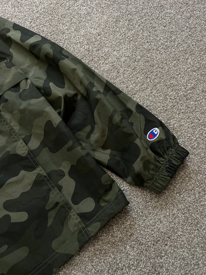 Champion Camo Mens Jacket Medium Windbreaker