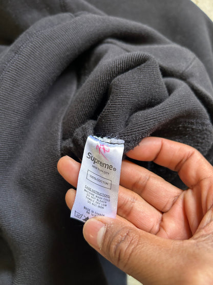 Supreme Box Logo Hooded Sweatshirt Large Black (Off)
