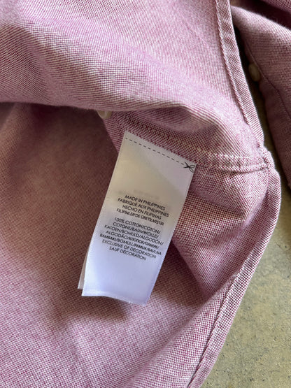 Dark pink shirt is a Polo Ralph Lauren classic fit Oxford button-down Medium