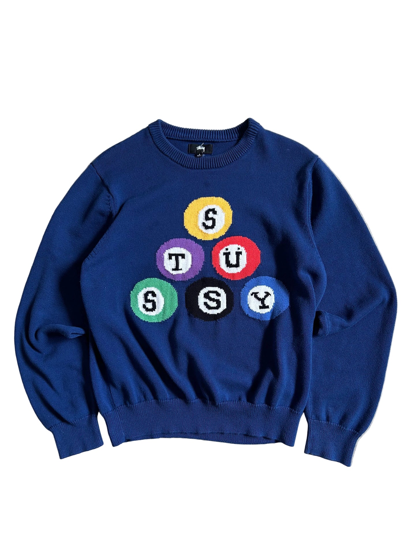 Stüssy Billiard Sweater in Navy Large