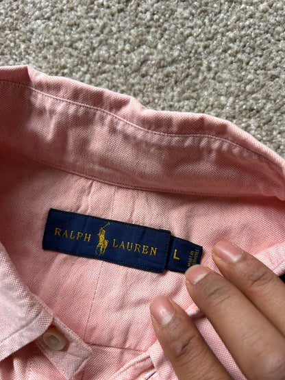 Ralph Lauren RL Oxford Short sleeve Peach L