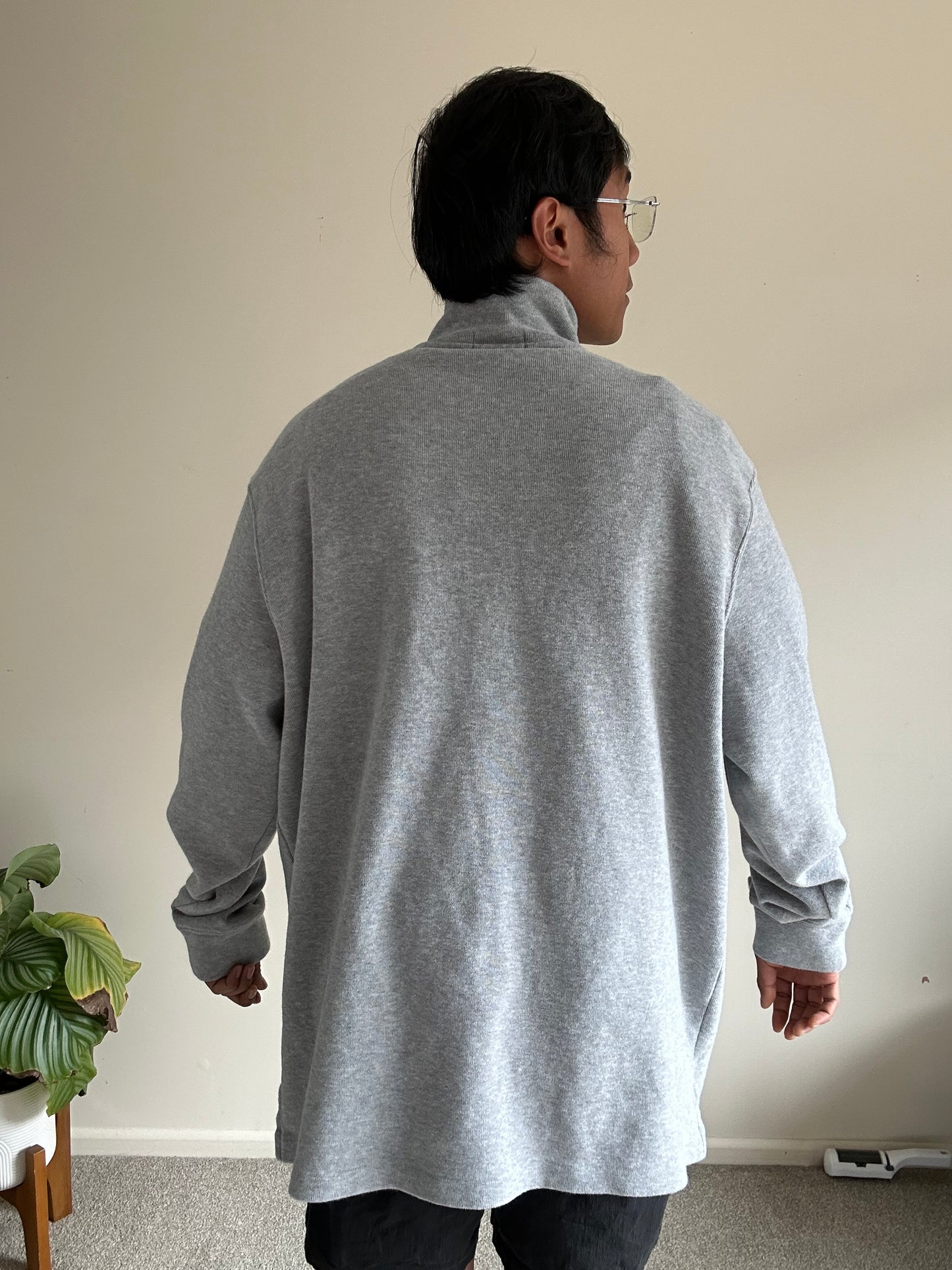 Ralph Lauren RL Quarter Zip Grey size 2XL
