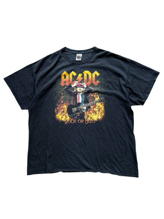 AC/DC Rock Or Bust 2015 Highway to North America World Tour Shirt Size 2XL Black