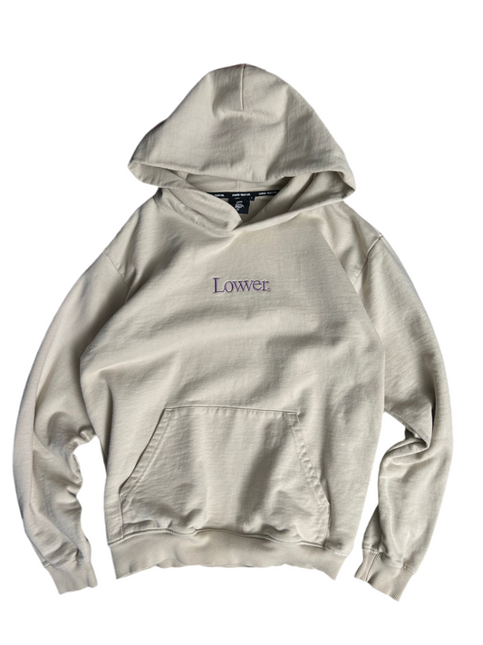 Lowerr Hoodie Cream Small Embroid