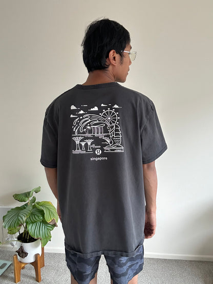 Lululemon Singapore Grey Tee Tshirt XL