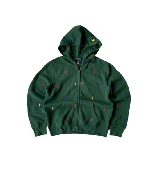 Polo RL Ralph Lauren Hoodie Green Small