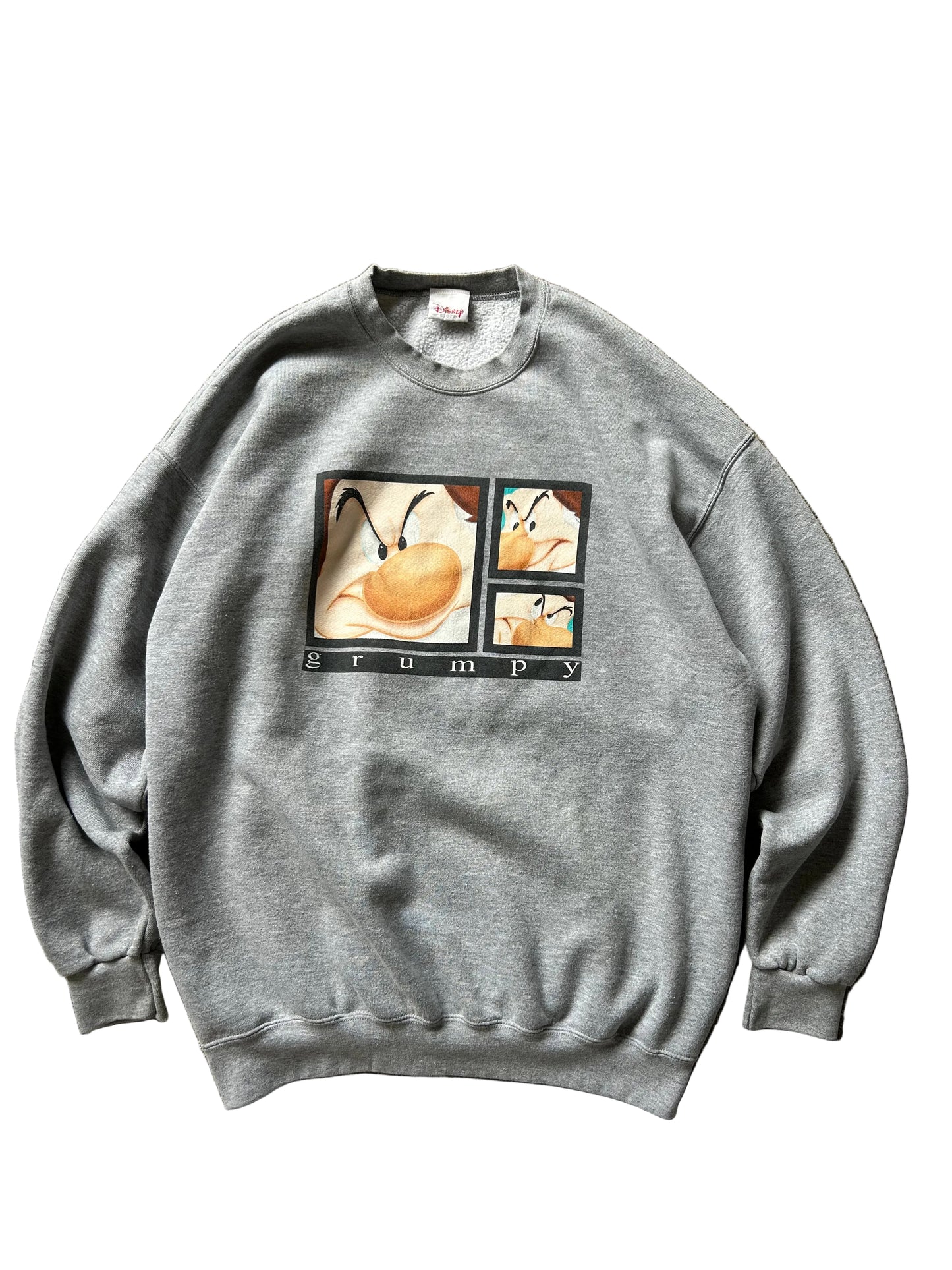 Vintage Disney Jumper Grey Grumpy XL