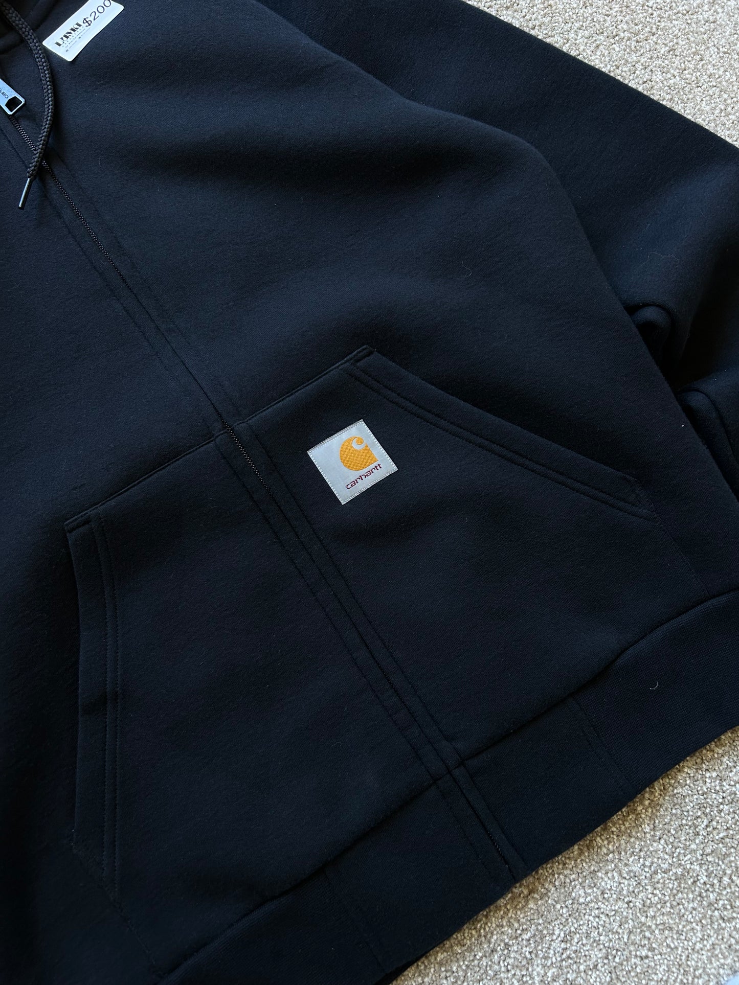 Carhartt Navy Blue Zip up Hoodie Medium