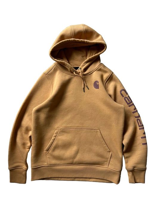 Carhartt Hooded Sweatshirt Brown Mustard Medium