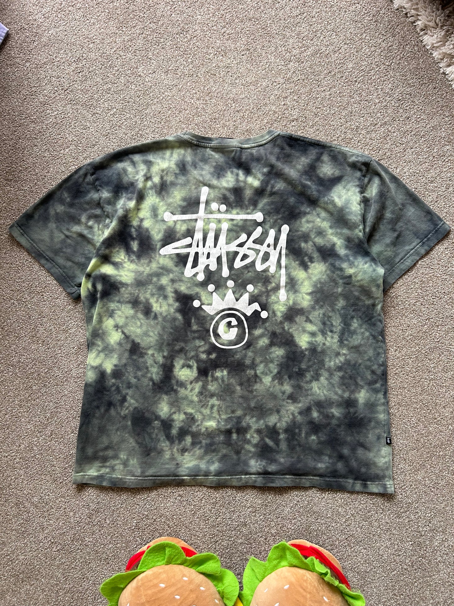 Stussy Tie Dye Green XXL Made in India