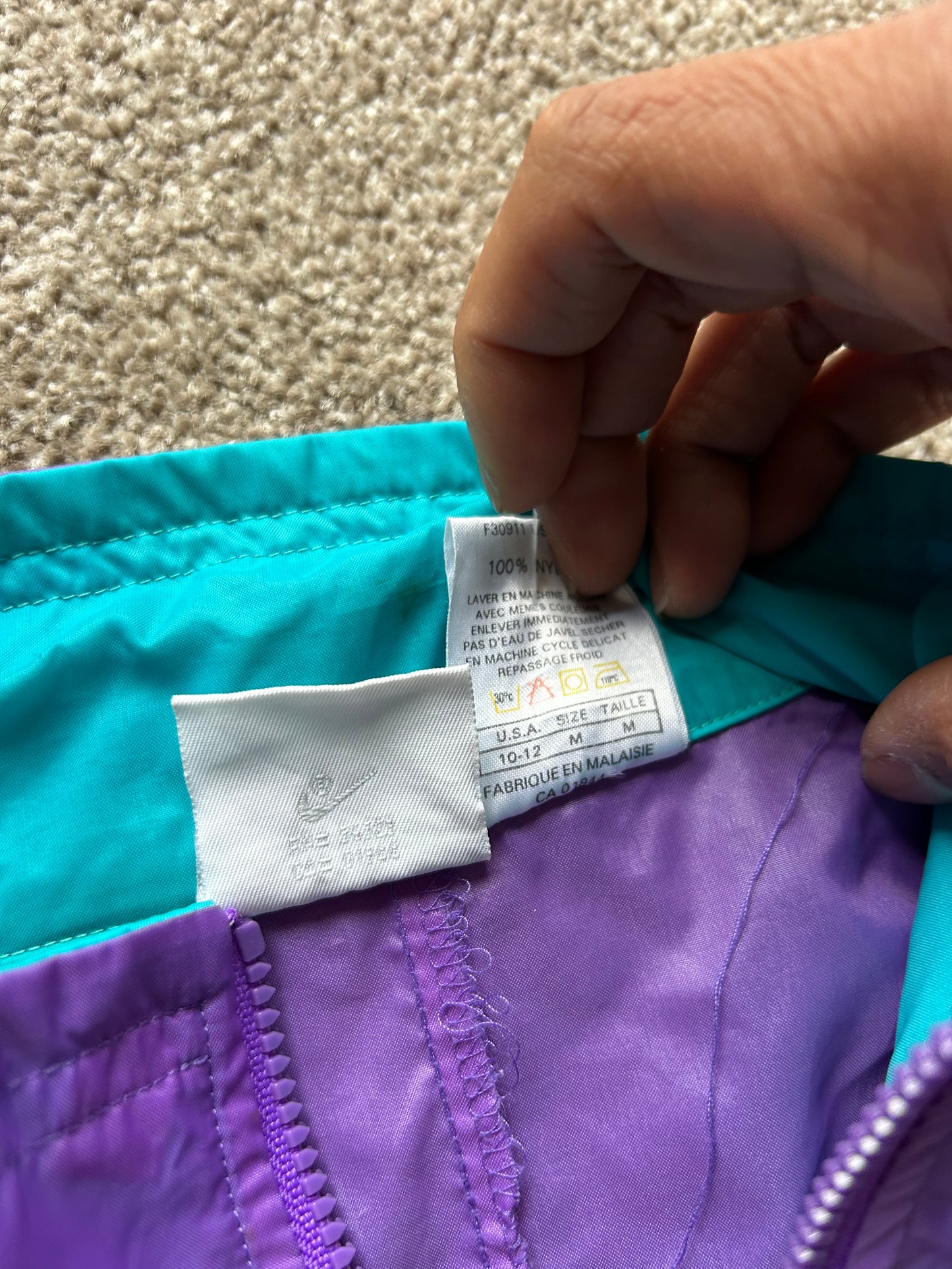 Vintage Nike Jacket Medium Purple