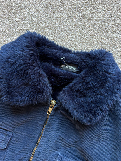 Yanks Navy Blue Jacket Corduroy Large Made in USA