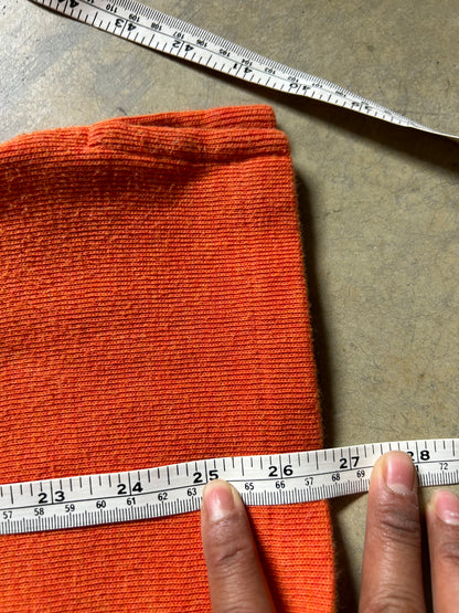 Polo Ralph Lauren quarter-zip pullover sweater, orange with a signature embroidered pony logo Medium