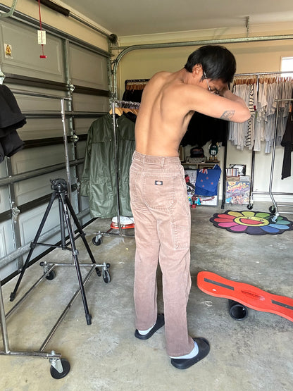 vintage brown Dickies carpenter pants size 28