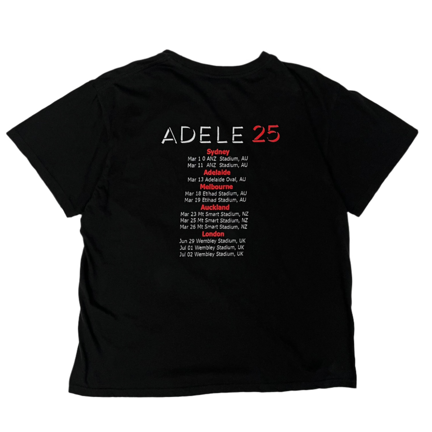 Adele tour shirt medium