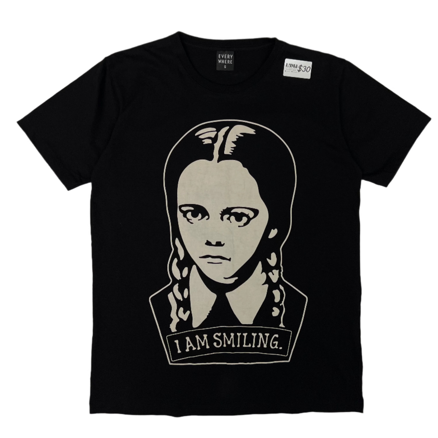 Wednesday Adams I am Smiling shirt small