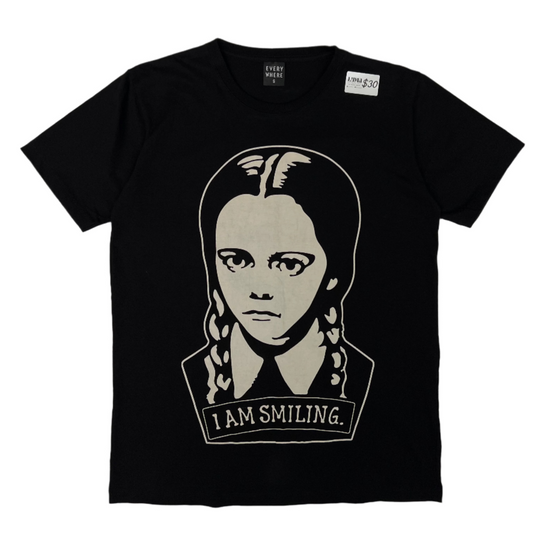 Wednesday Adams I am Smiling shirt small