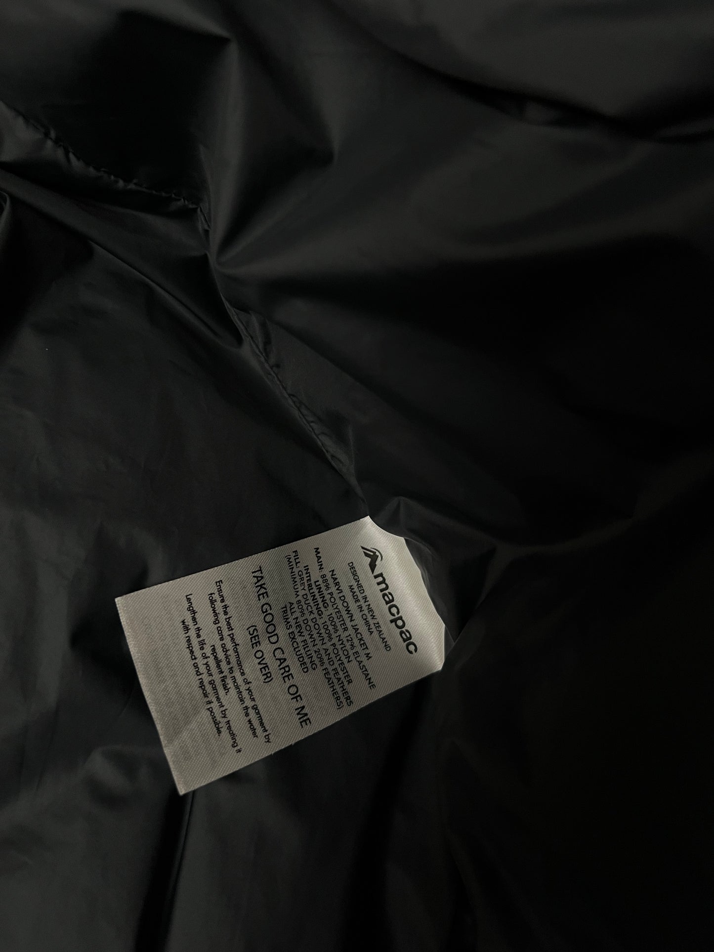 Macpac Puffer Jacket Small