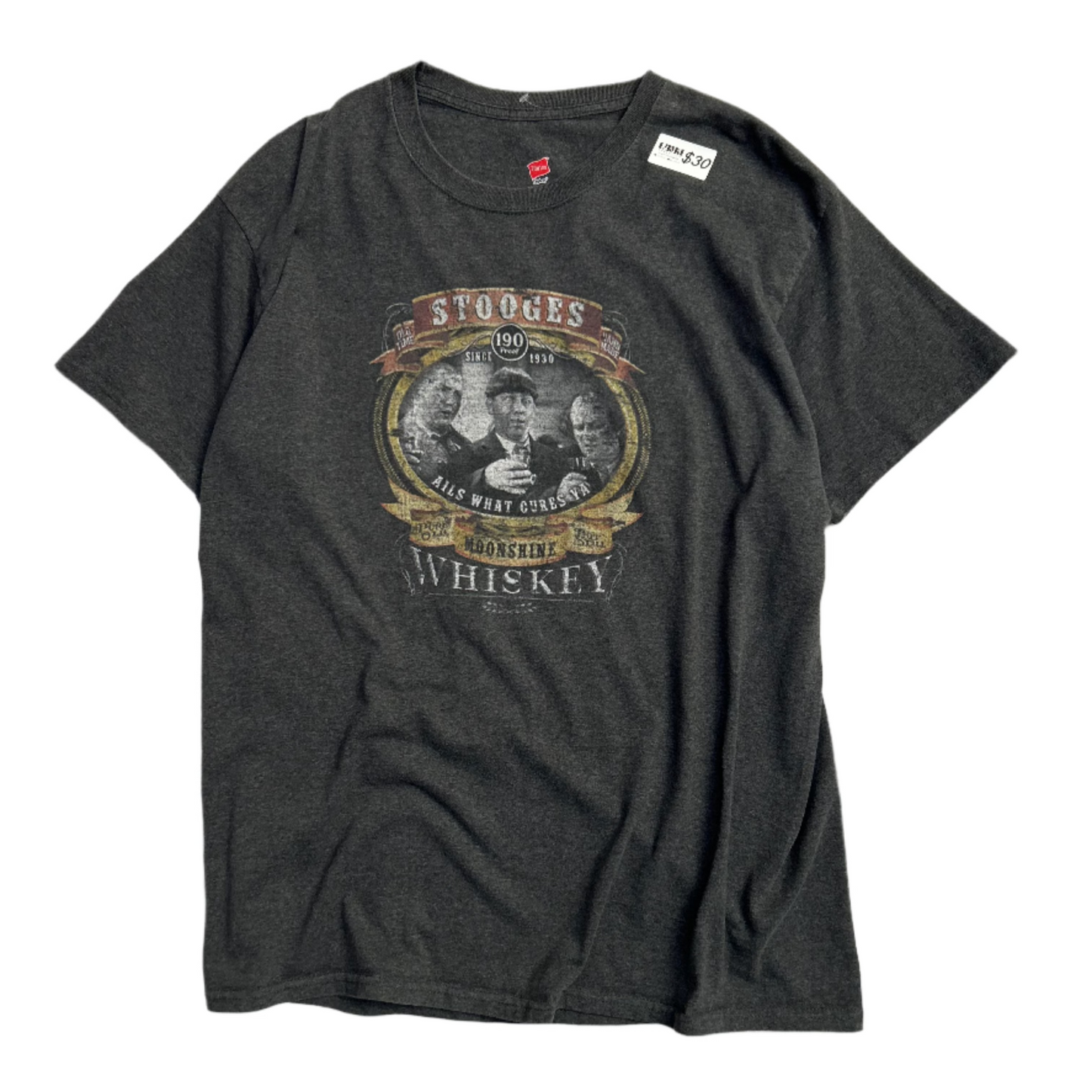Stooges Moonshine Whiskey Tee Extra Large