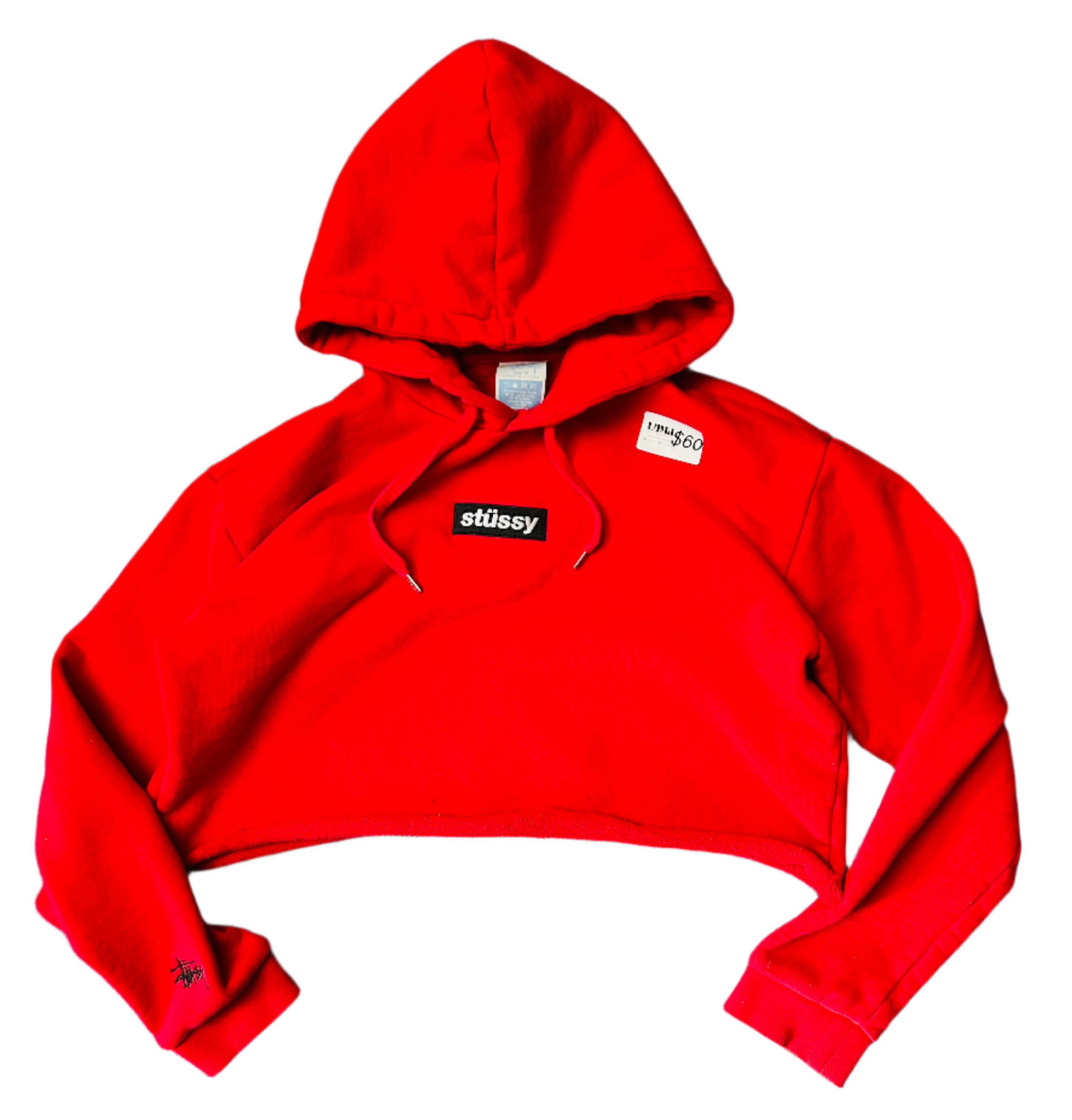 Stussy Cropped Hoodie Small