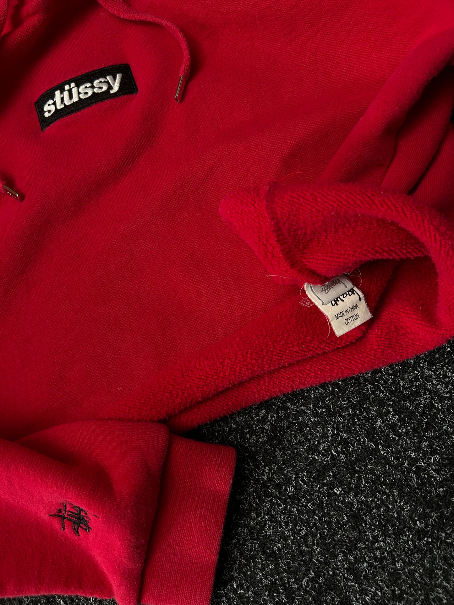 Stussy Cropped Hoodie Small