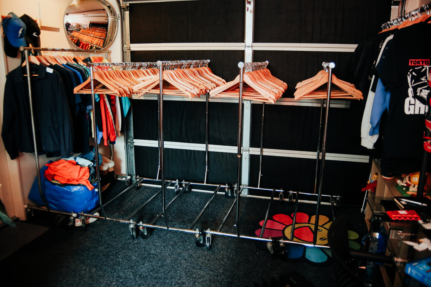 Industrial Clothing Rack and Hangers for Rent