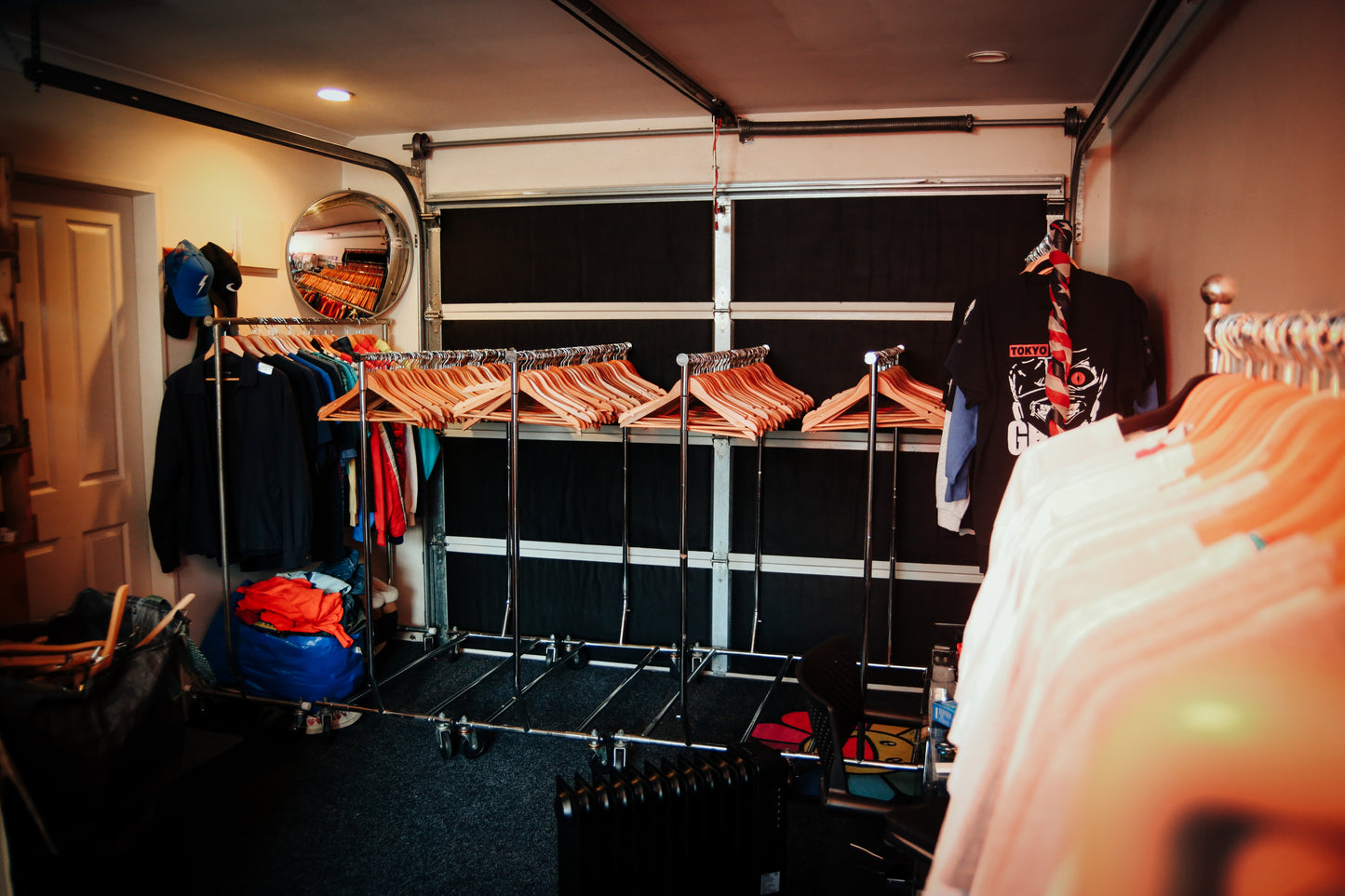 Industrial Clothing Rack and Hangers for Rent